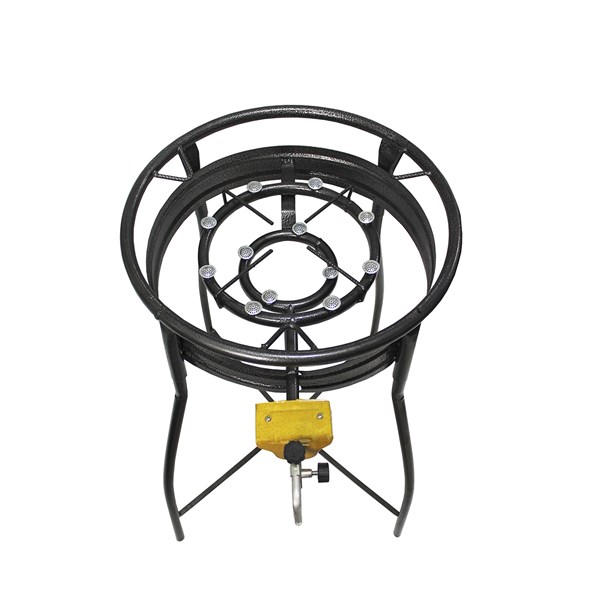 Fogareiro a Gás Alta Pressão 2 Queimadores 2 Regulagens 12 Caulim Quadripé