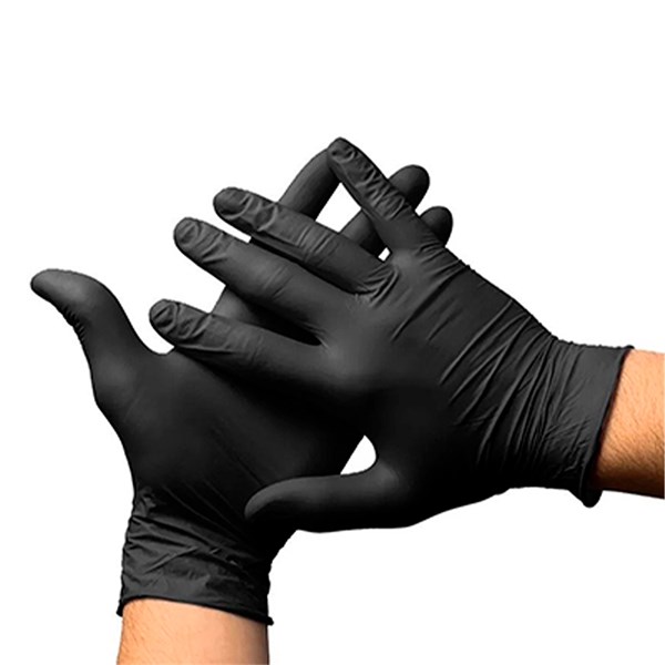 Luva Nitrílica Churrasco Preta 10 Unidades