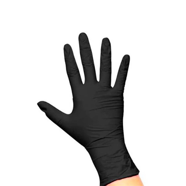 Luva Nitrílica Churrasco Preta 10 Unidades