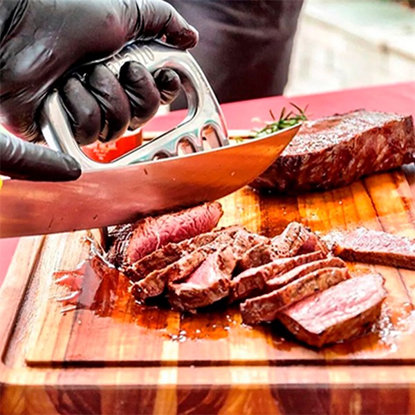 Luva Nitrílica Churrasco Preta 10 Unidades