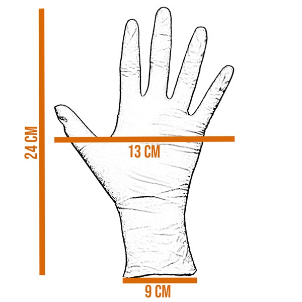 Luva Nitrílica Churrasco Preta 10 Unidades
