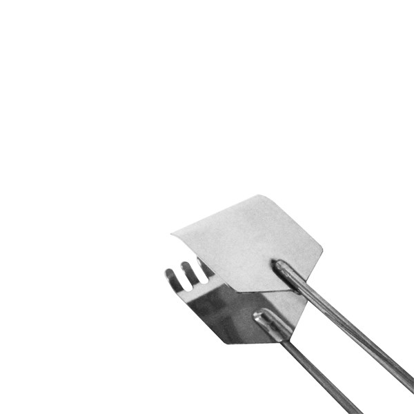 Pegador Carne Inox 57cm Cabos Madeira