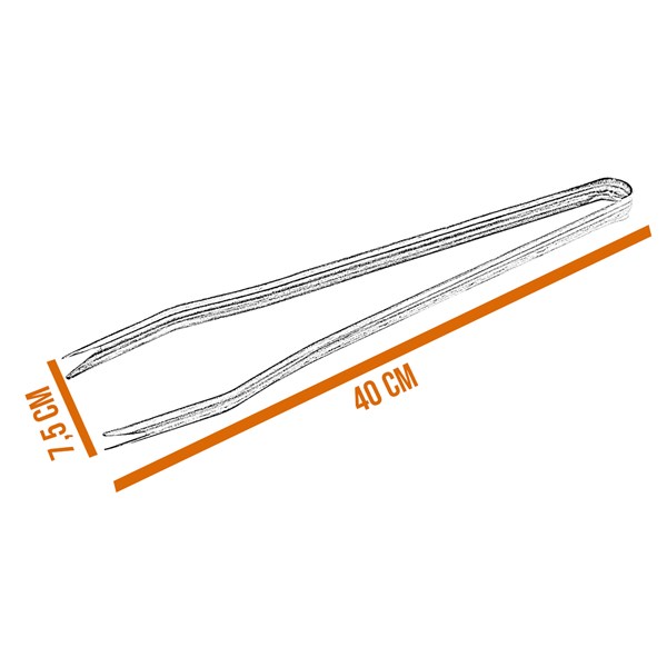 Pegador Inox Churrasco 40cm