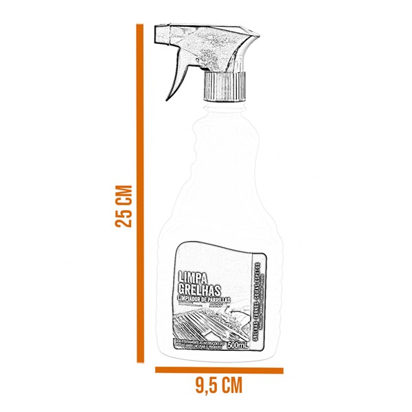 Limpa Grelhas 500ml Desengordurante
