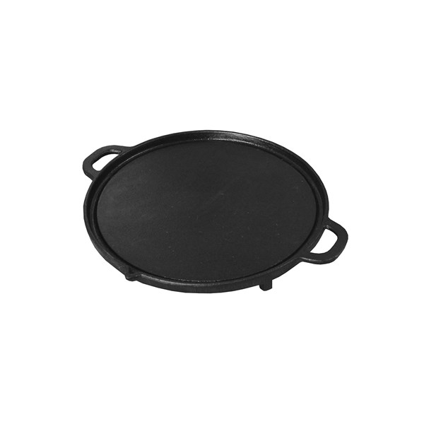Acessório Gengis Khan Chapa Bifeteira Ferro Fundido 32cm Lisa