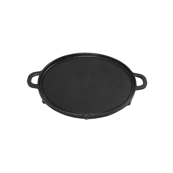Acessório Gengis Khan Chapa Bifeteira Ferro Fundido 32cm Lisa