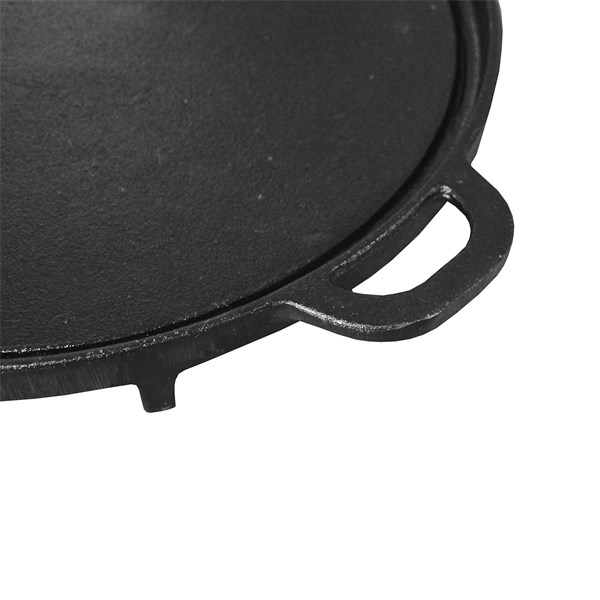 Acessório Gengis Khan Chapa Bifeteira Ferro Fundido 32cm Lisa