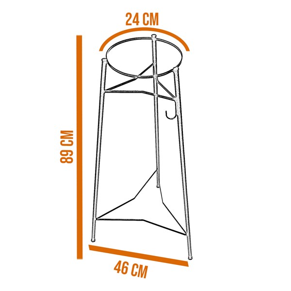 Acessório Gengis Khan Pedestal Ferro