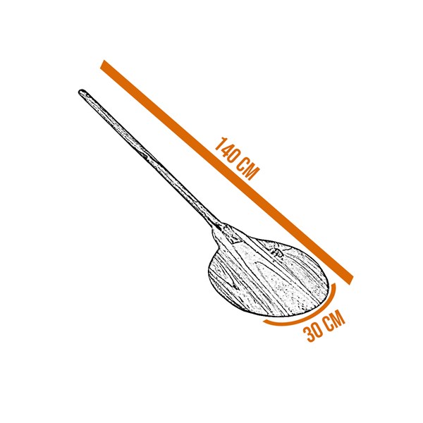 Pá Pizza Madeira 30X140cm