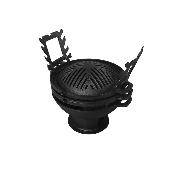 Churrasqueira Gengis Khan Ferro Fundido 32cm 5 Peças