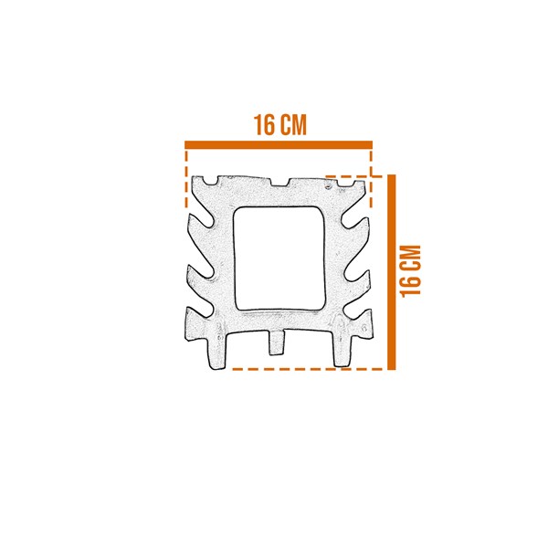 Churrasqueira Gengis Khan Ferro Fundido 32cm 5 Peças