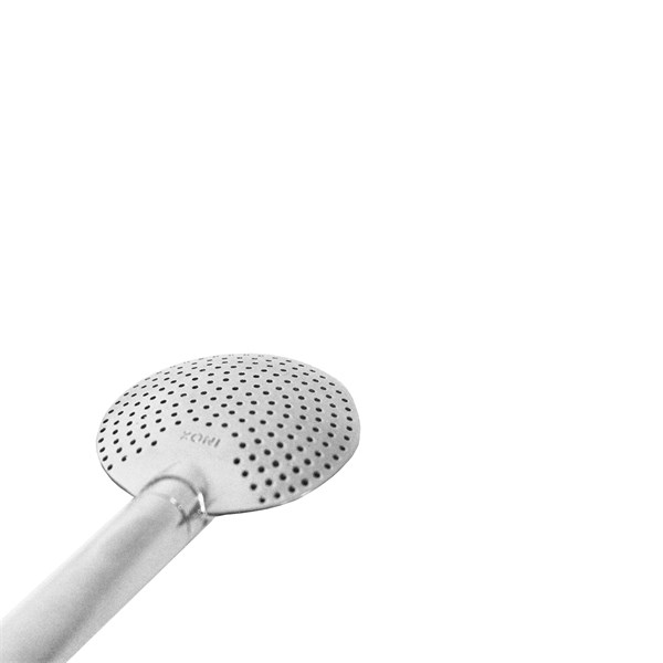 Bomba Chimarrão Inox Média Chata Rosca Nossa Senhora Aparecida Cravejado Azul