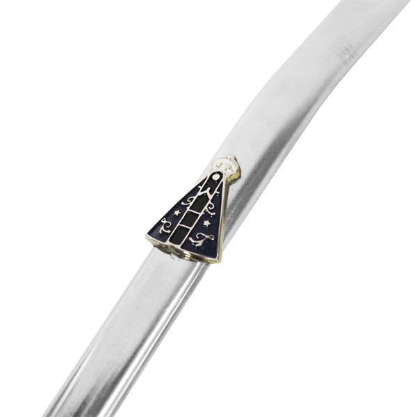 Bomba Chimarrão Inox Média Chata Rosca Nossa Senhora Aparecida Manto