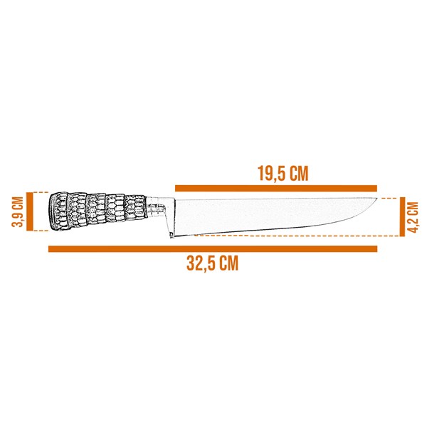Faca 08 Inox 420 Cabo Tatu