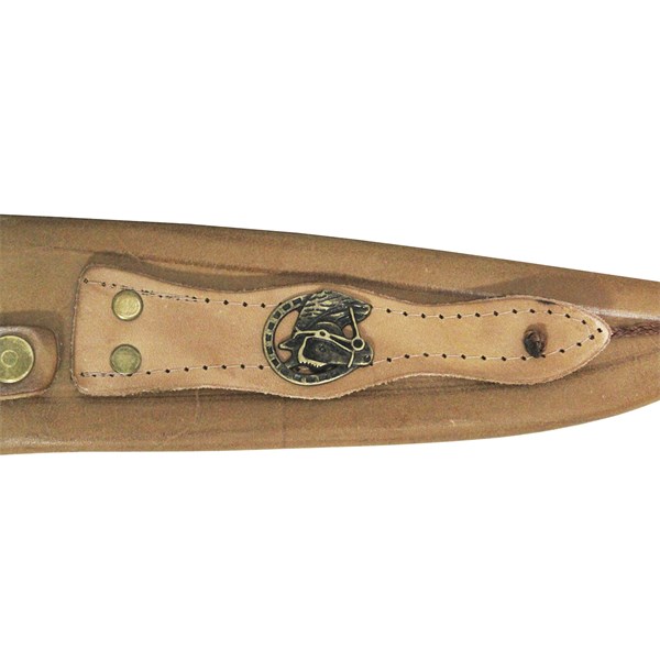 Faca 09 Inox 420 Bowie Cabo Madeira Resina Pescaria