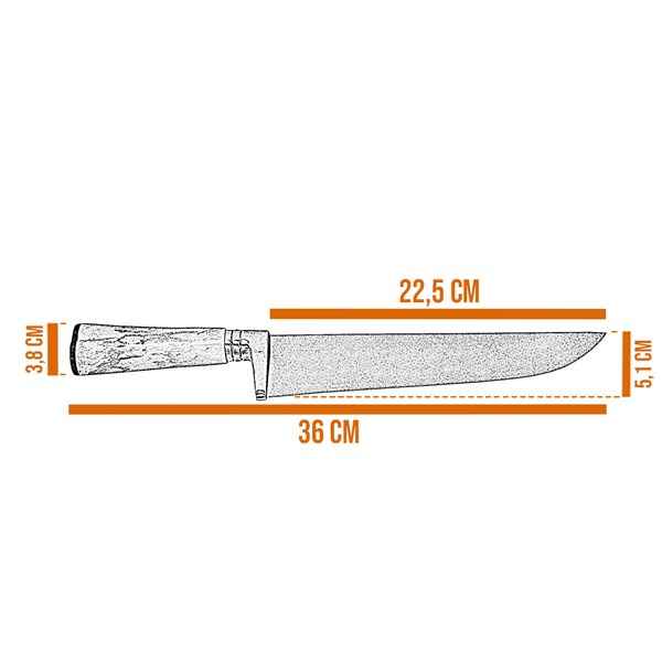 Faca 10 Inox 420 Cabo Osso