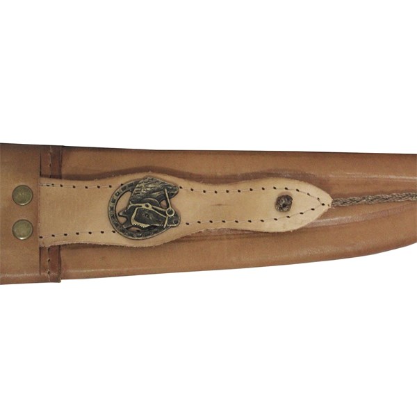 Faca 09 Inox 420 Protetor Bronze Cabo Madeira Resina Ponta Larga Agro É Top