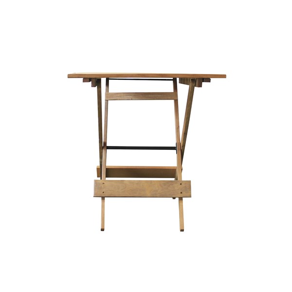 Conjunto Dobrável Mesa 70X70cm 4 Cadeiras Madeira Nobre Natural