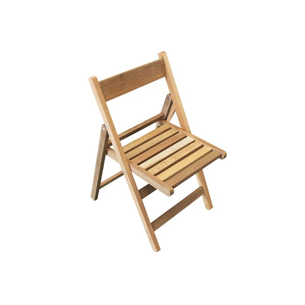 Conjunto Dobrável Mesa 70X70cm 4 Cadeiras Madeira Nobre Natural