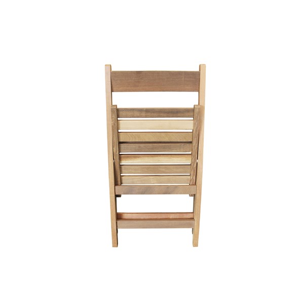 Conjunto Dobrável Mesa 120X70cm 4 Cadeiras Madeira Nobre Natural