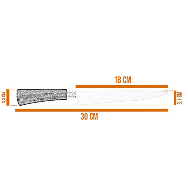 Faca Esportiva 07 Inox 420 Cabo Ponta Chifre