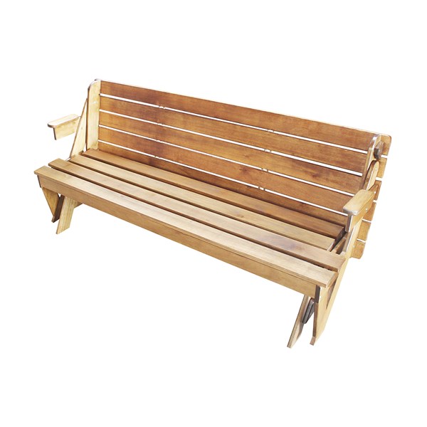 Banco Vira Mesa Multi 1,90m Madeira Eucalipto Stain Verniz