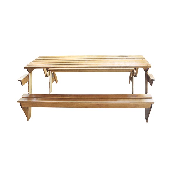 Banco Vira Mesa Multi 1,90m Madeira Eucalipto Stain Verniz