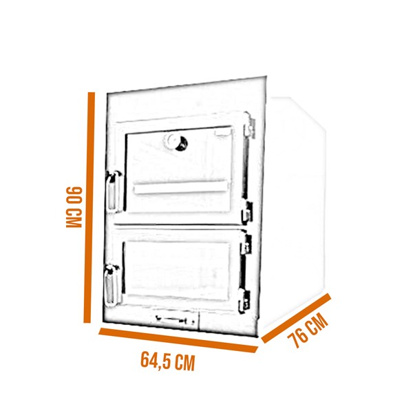 Forno Ferro Embutir Treviso Lado Direito