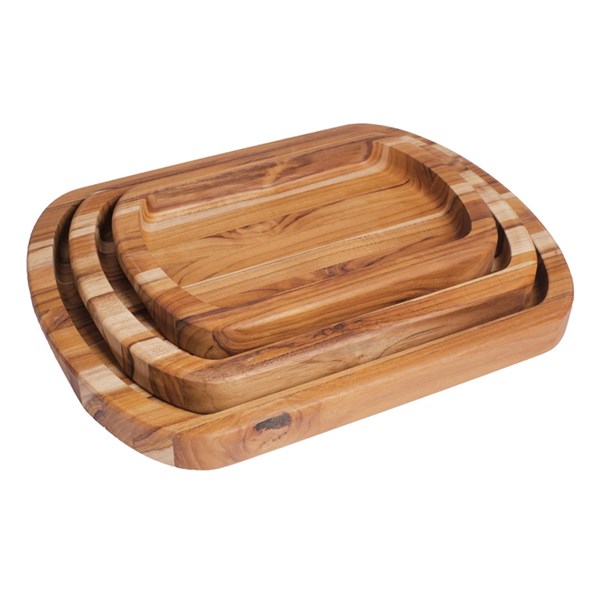 Conjunto Gamela Teca 3 Peças