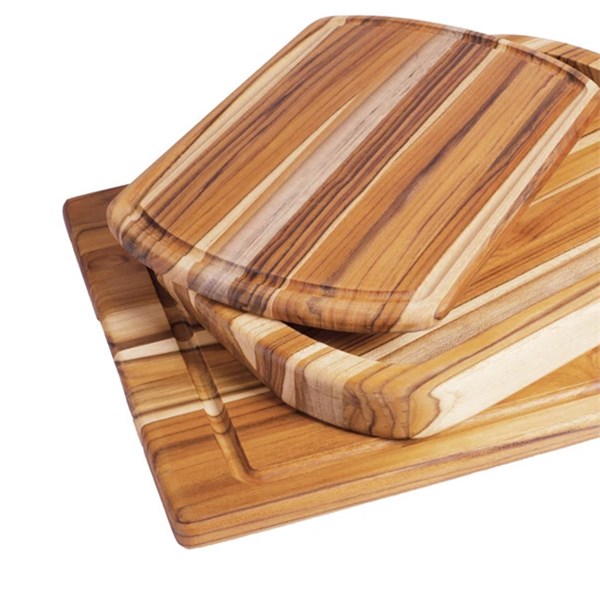 Conjunto Tábuas e Gamela Teca 3 Peças