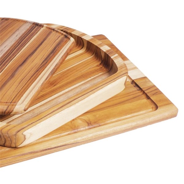 Conjunto Tábuas e Gamela Teca 3 Peças