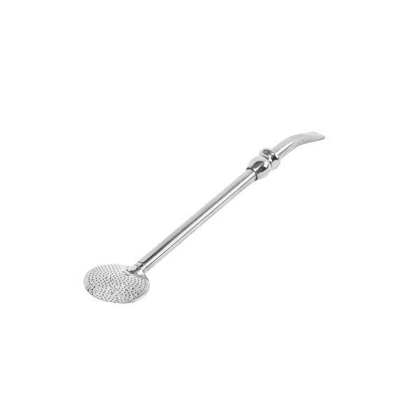Bomba Chimarrão Inox Grande Anel Cuia Rosca