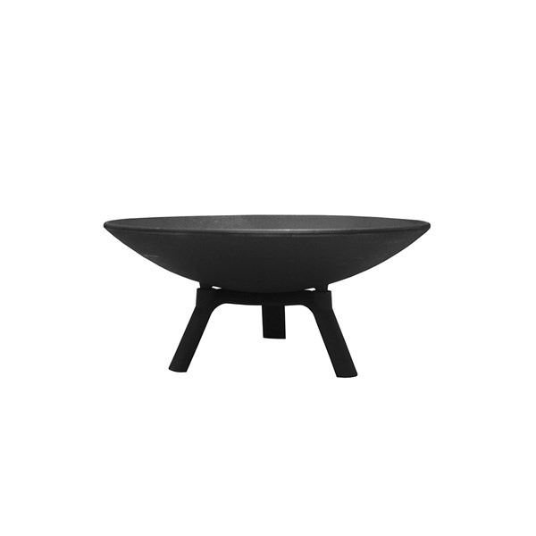 Lareira Braseiro Externo Jardim Ferro Fundido 62cm Preto