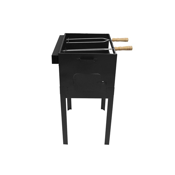 Churrasqueira Preta Top Max Grande Espetos Giratórios 220V