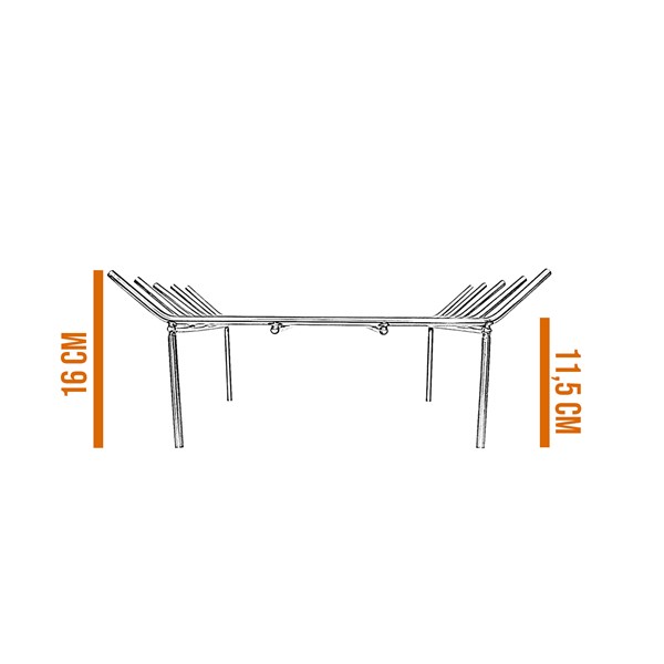 Queimador Lareira Lenha Inox Redondo Maciço 5/16"