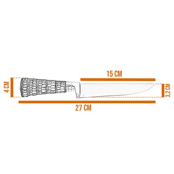 Faca 06 Inox 420 Cabo Tatu