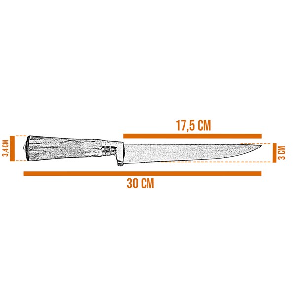 Faca 07 Inox 420 Cabo Osso
