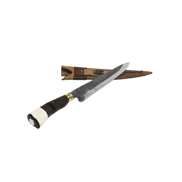 Faca 09 Carbono 1070 Larga Cabo Misto