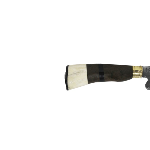 Faca 09 Carbono 1070 Larga Cabo Misto
