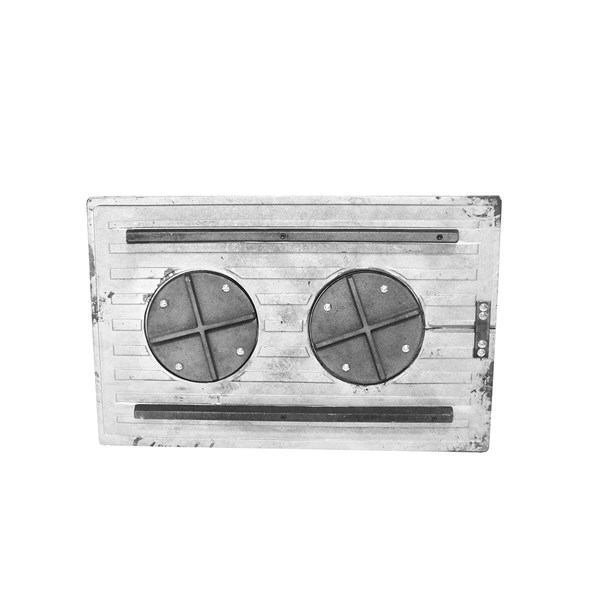 Chapa Fogão a Lenha Liga Branca Reforçada 2 Furos 65X45cm