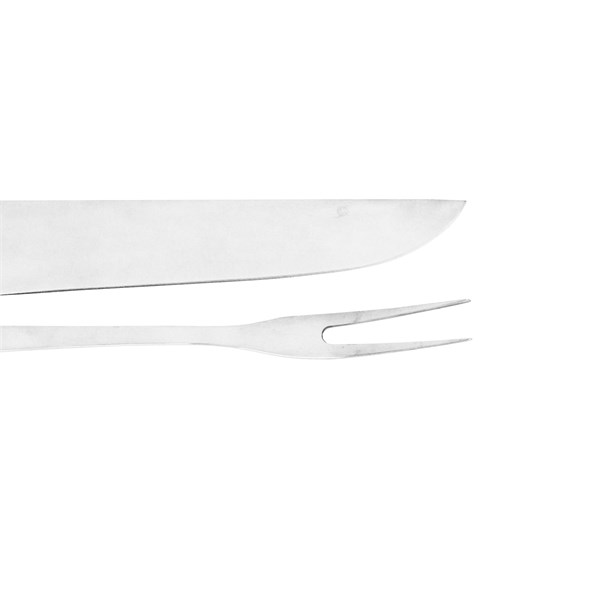 Faca Garfo 10 Inox 420 Cabo Osso Madeira