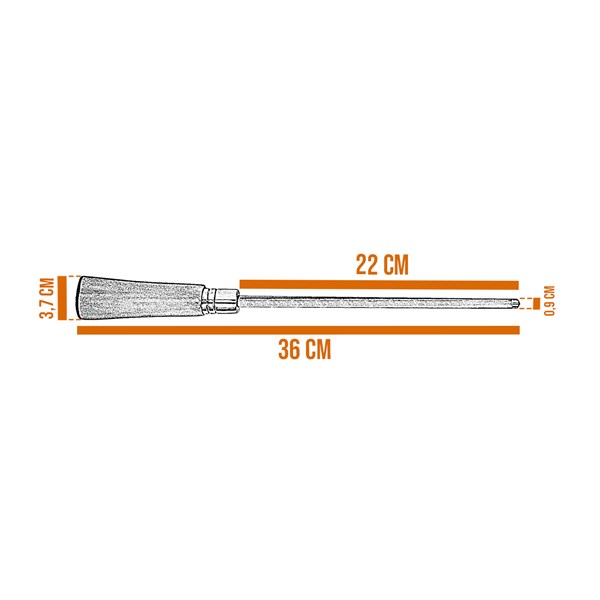 Faca Chaira Garfo 10 Inox 420 Cabo Osso