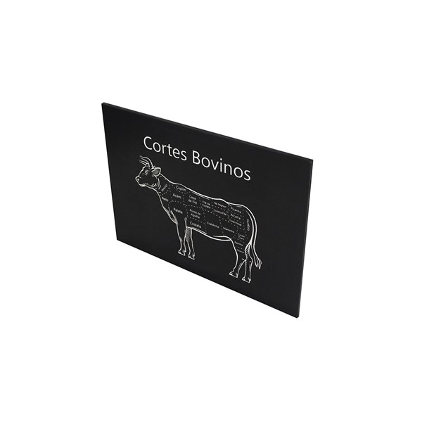 Quadro 29,5X20,5cm Reforçado Cortes Bovinos