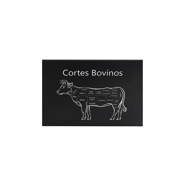 Quadro 29,5X20,5cm Reforçado Cortes Bovinos