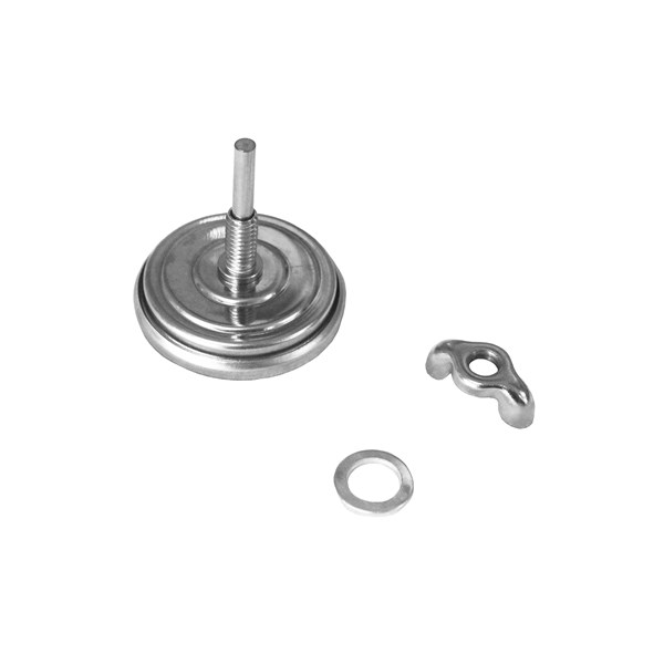 Termômetro Analógico Visor 2 Polegadas 10-400°C Haste 40mm Inox