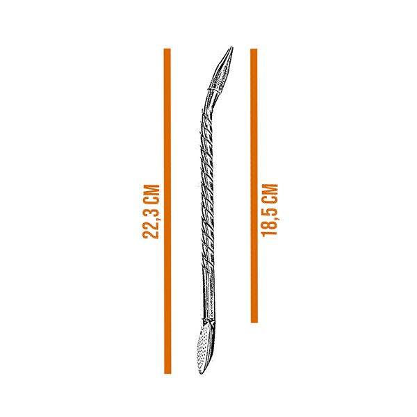 Bomba Chimarrão Inox Média Trançada Bocal Rosca