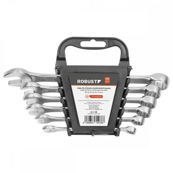 JOGO DE CHAVE COMBINADA 8 X 17MM Cl6 PCS ROBUST