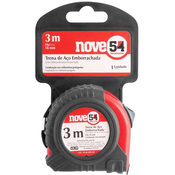 TRENA AÇO EMBORRACHADA NOVE54 3MT