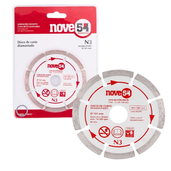 DISCO DIAMANTADO 9-54 N3 SEGMENTADO 110mm x 20mm