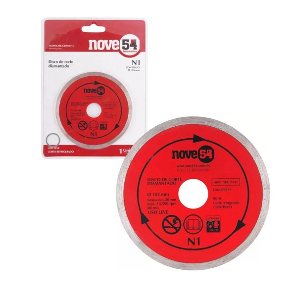 DISCO DIAMANTADO 9-54 N1 CONTINUO 110mm x 20mm